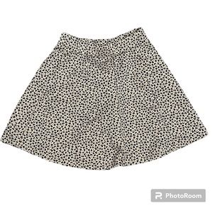 NWT Zara Black Leopard Animal Print A-line Skirt